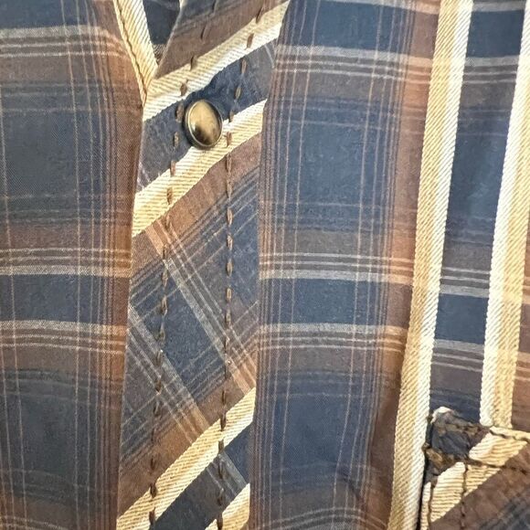 men’s EUC Ely Cattleman 1878 button down western shirt. Size XL. - Picture 7 of 9